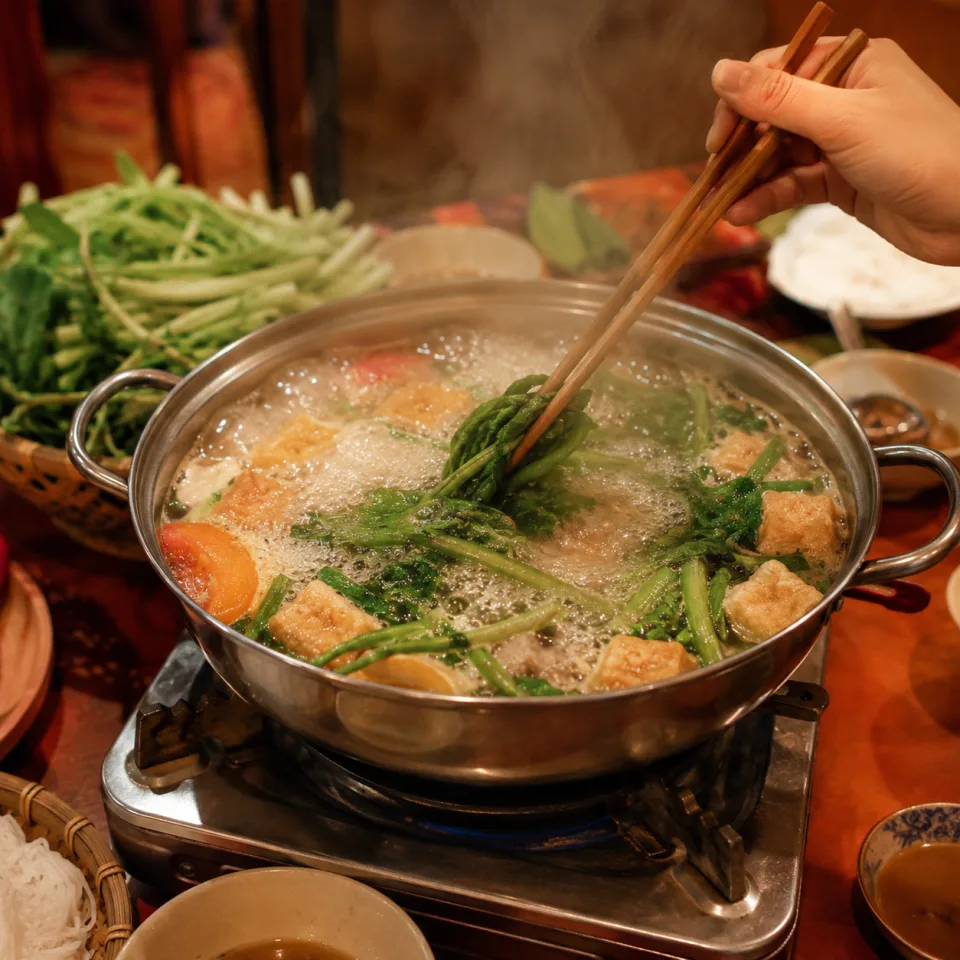 Bếp và người đứng quán